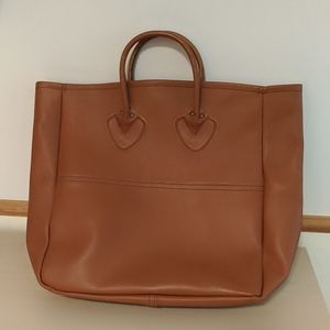 LLBean leather tote, never used!